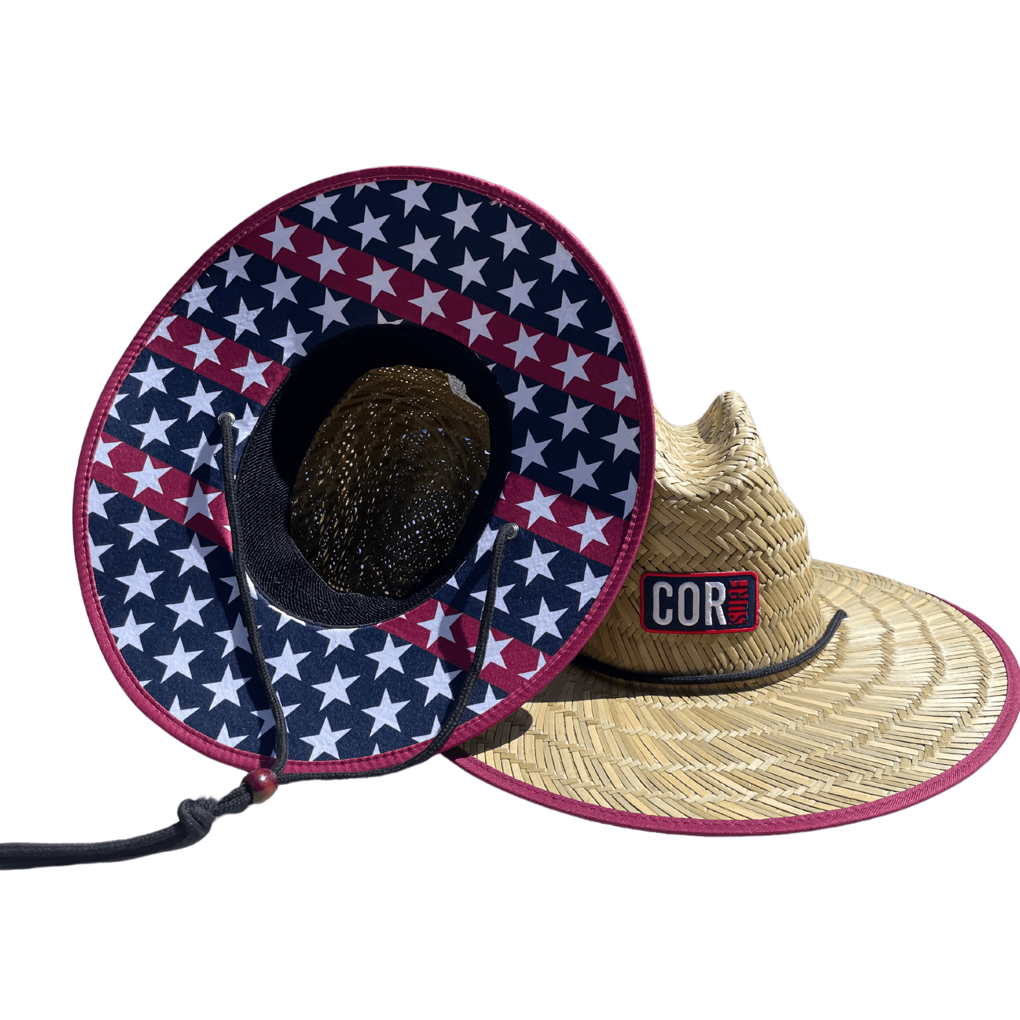 Kids Straw Hat for Boys and Girls - Patriotic - One Revolver Surfboards