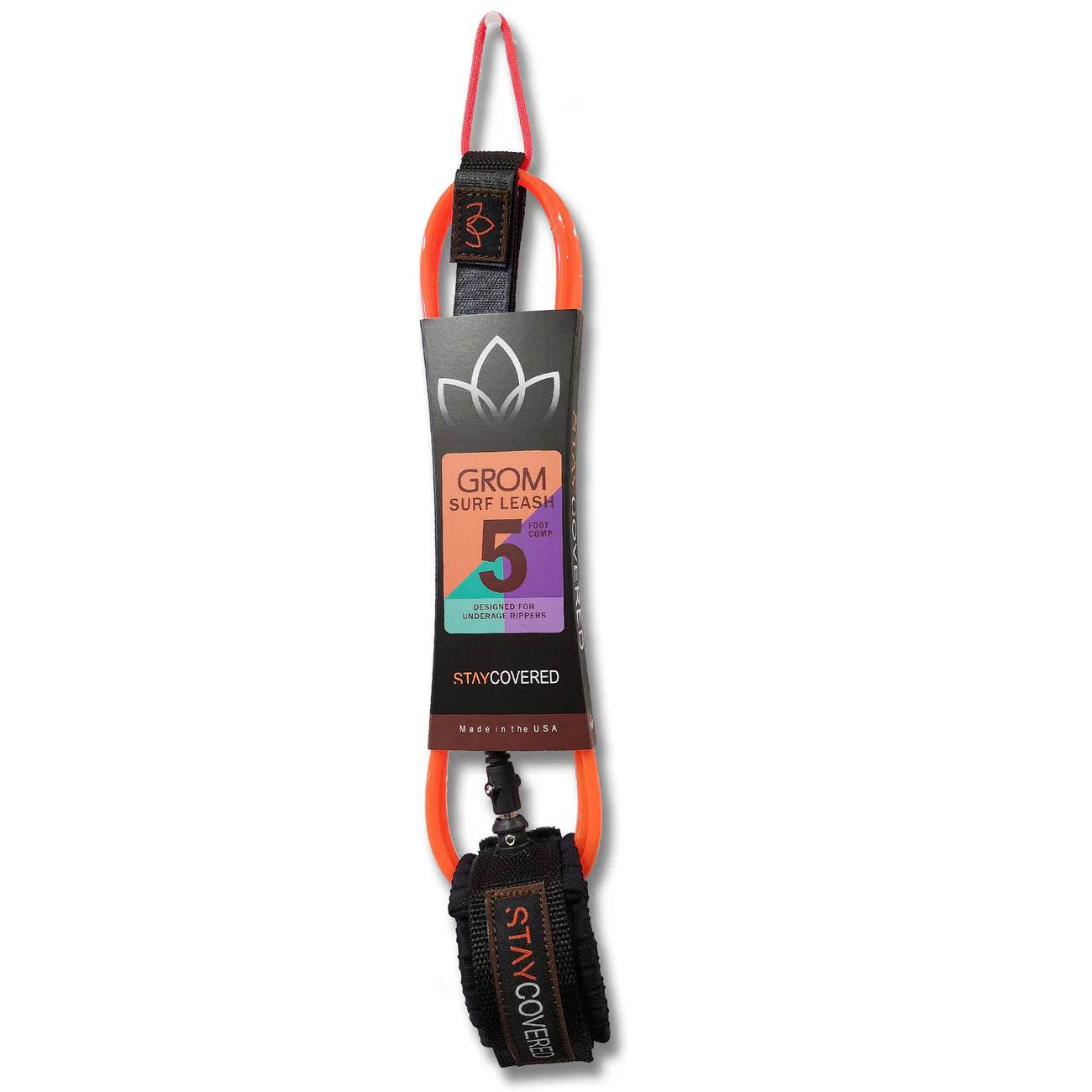 Grom Surfboard Leash - One Revolver Surfboards