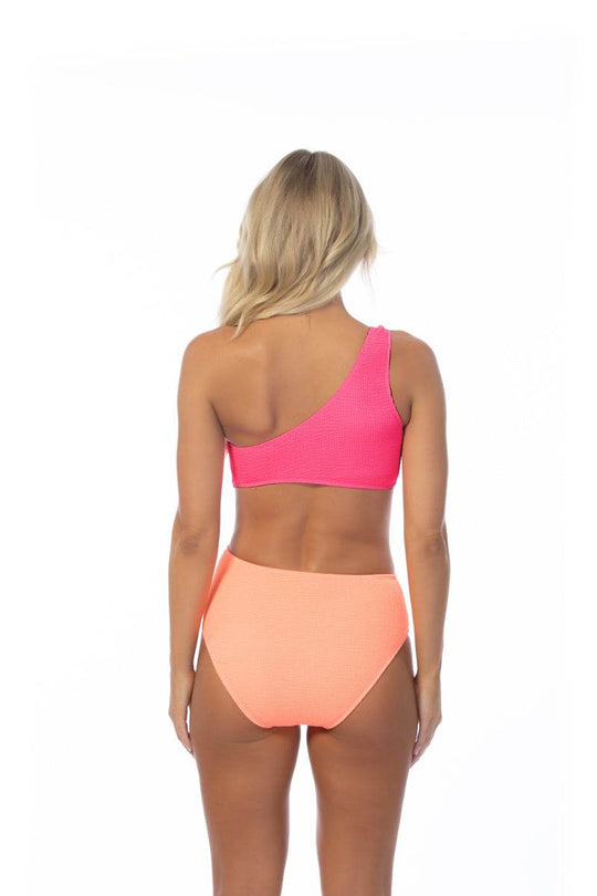 TEXTURED TWO TONE ONE SHOULDER ONE PIECE - One Revolver Surfboards