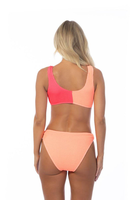 TEXTURED TWO TONE RING ACCENT BIKINI SET - One Revolver Surfboards