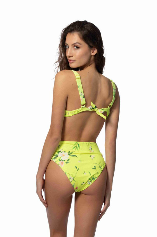 FLORAL UNDERWIRE TIE WAIST BIKINI SET - One Revolver Surfboards