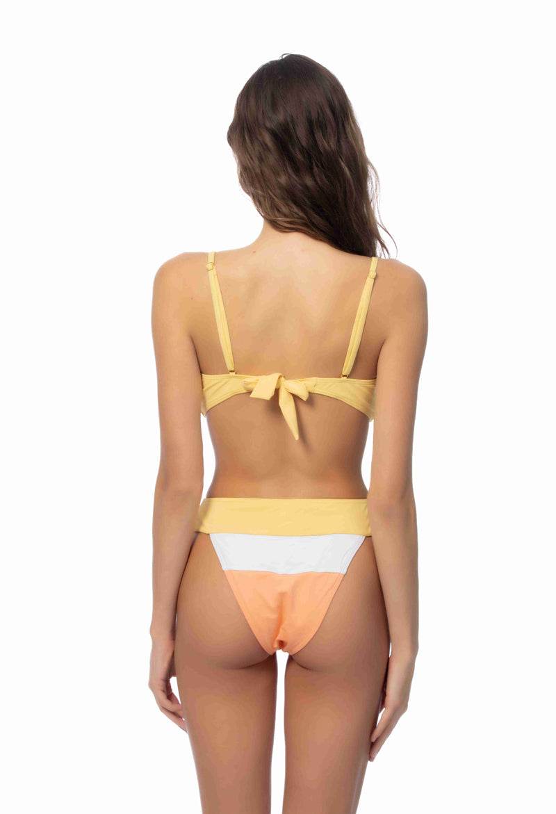COLOR BLOCKING HALTER BIKINI SET - One Revolver Surfboards
