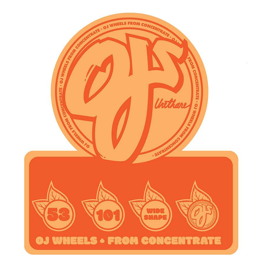 OJ From Concentrate Hardline 53mm 101a Skateboard Wheels - One Revolver Surfboards
