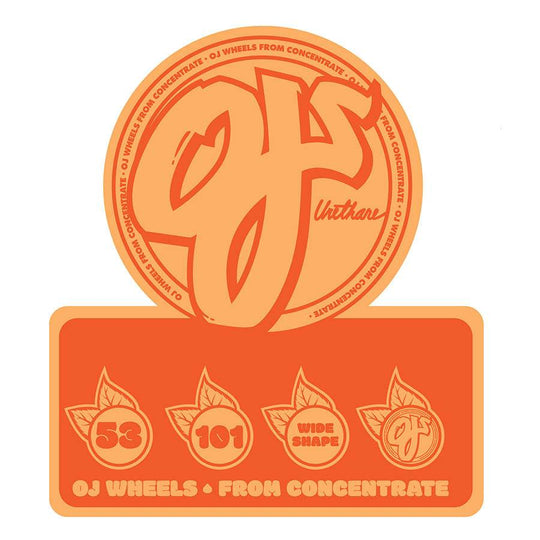 OJ From Concentrate Hardline 53mm 101a Skateboard Wheels - One Revolver Surfboards