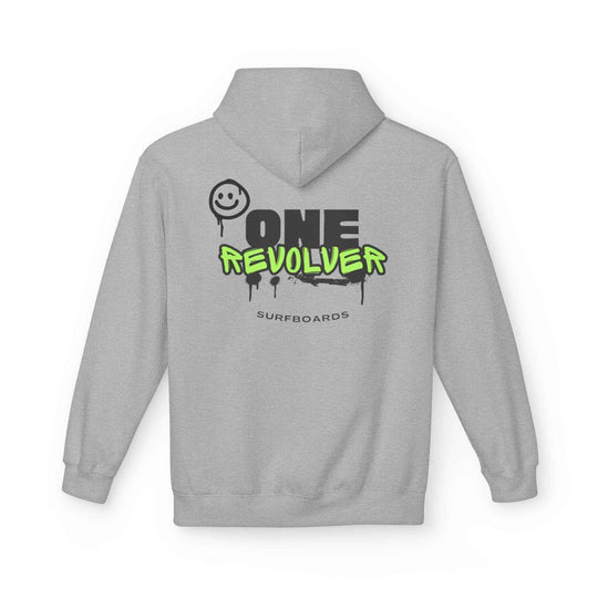 Smile Hoodie by One Revolver Surfboards – Unisex Midweight Fleece for Surf & Street - One Revolver Surfboards