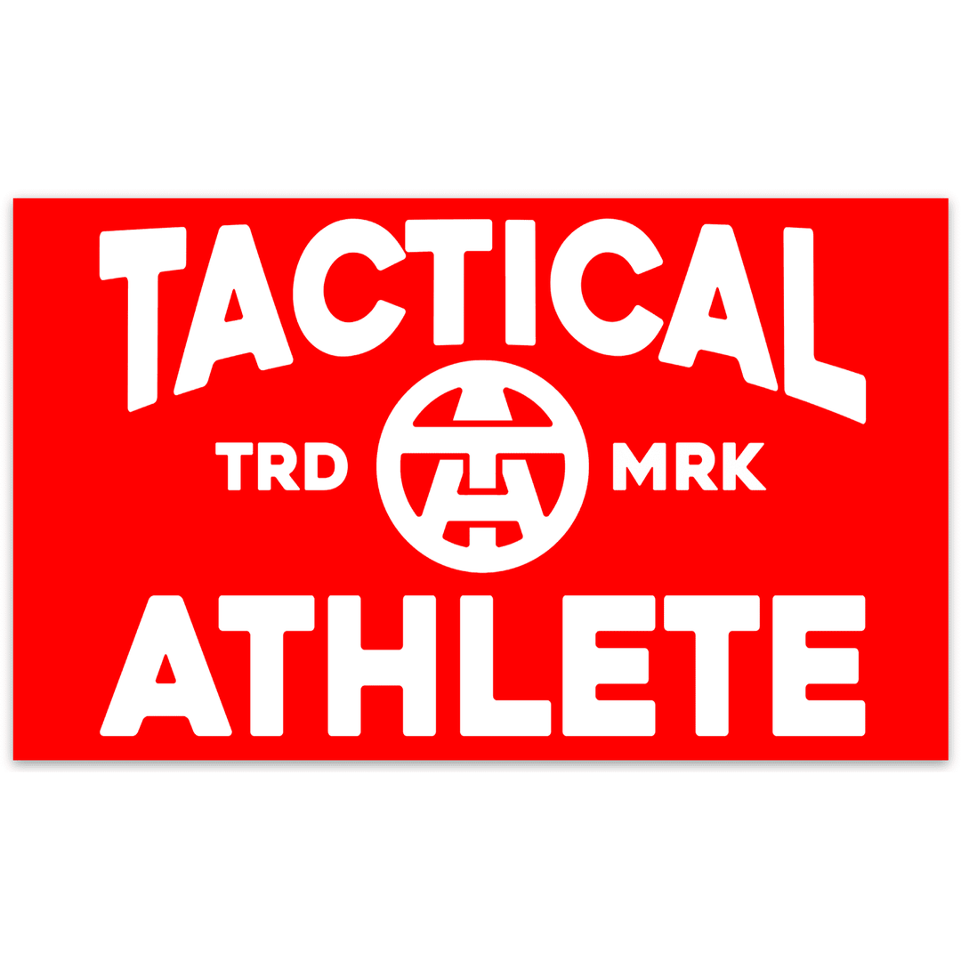 TACTICAL ATHLETE RED DECAL - One Revolver Surfboards