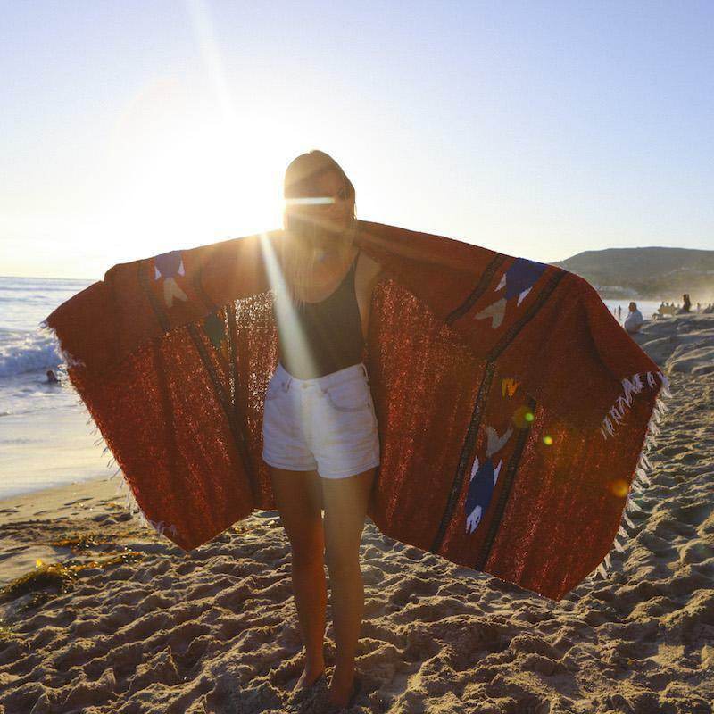 Red Earth Baja Fish Yoga Blanket - One Revolver Surfboards