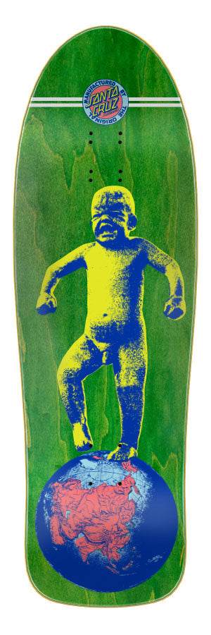 Santa Cruz Salba Baby Stomper Green Stain skateboard deck - One Revolver Surfboards