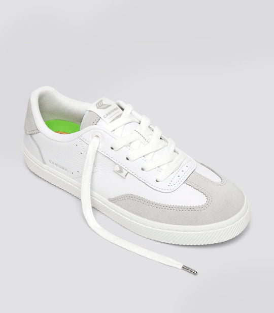 TOCA Pebbled Leather White Suede Smoke White