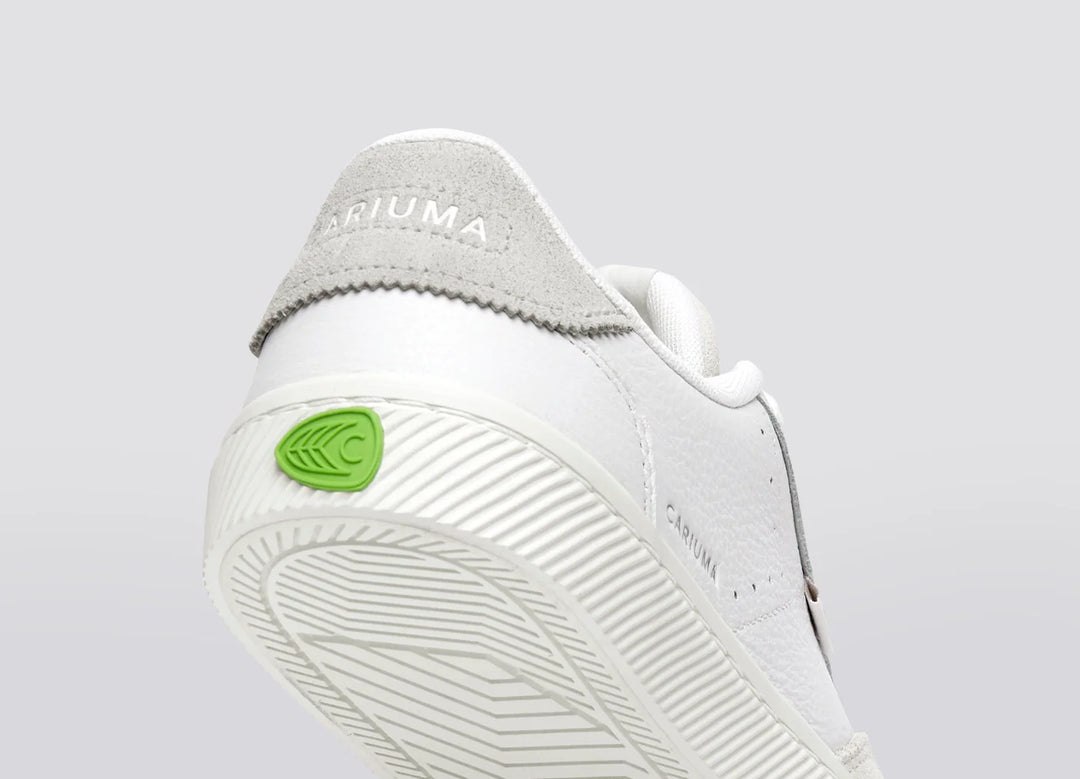 TOCA Pebbled Leather White Suede Smoke White