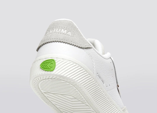 TOCA Pebbled Leather White Suede Smoke White