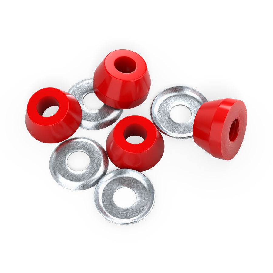 Independent Standard Conical Cushions Soft 88a Red Skateboard Truck Bushings - One Revolver Surfboards