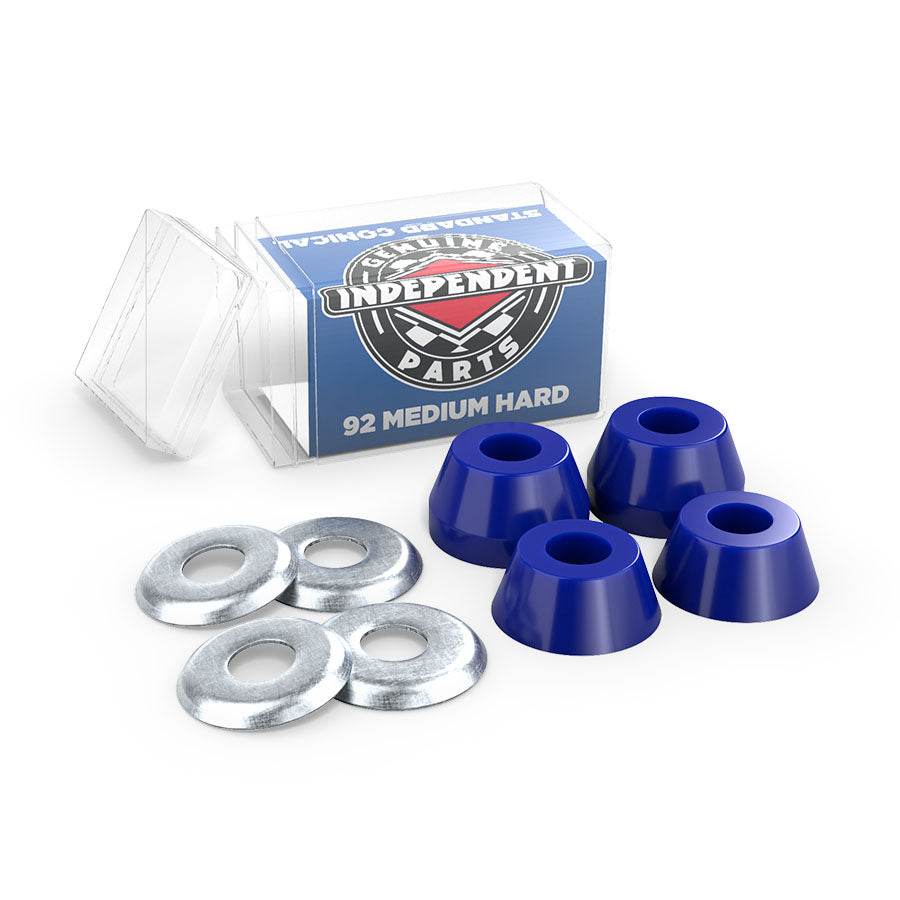 INDEPENDENT CONICAL CUSHIONS MEDIUM HARD 92A BLUE SKATEBOARD BUSHINGS - One Revolver Surfboards