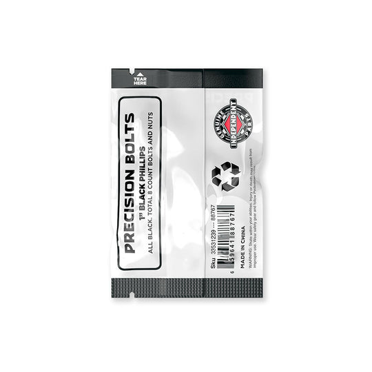 Independent Truck Co. Genuine Parts 1" Black Skateboard Mounting Hardware