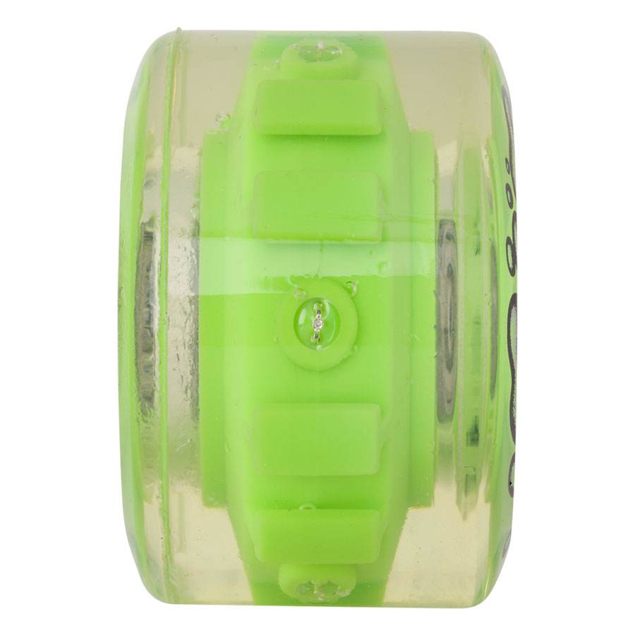Slime Balls OG Slime Light Ups GREEN LED and bearings 60mm 78a Skateboard Wheels - One Revolver Surfboards