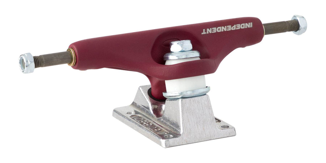 Independent Stage 11 BTG Speed Burgundy Silver Skateboard Trucks - One Revolver Surfboards