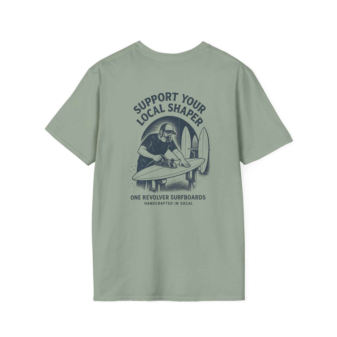 Support Your Local Shaper Tee – One Revolver Surf T-Shirt - One Revolver Surfboards