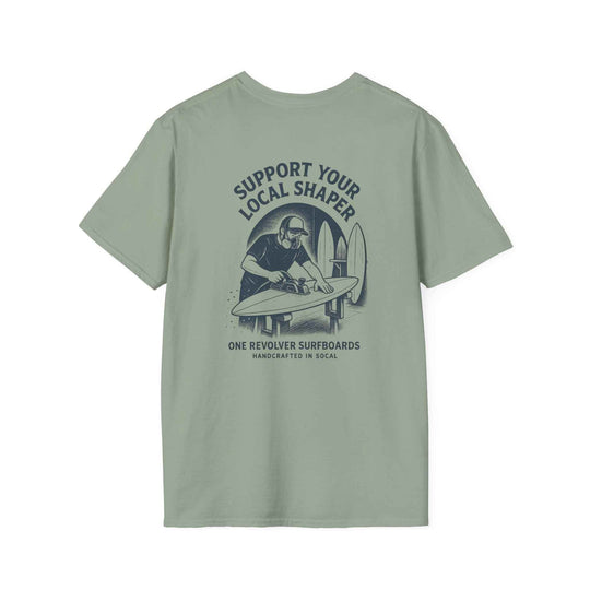 Support Your Local Shaper Tee – One Revolver Surf T-Shirt - One Revolver Surfboards