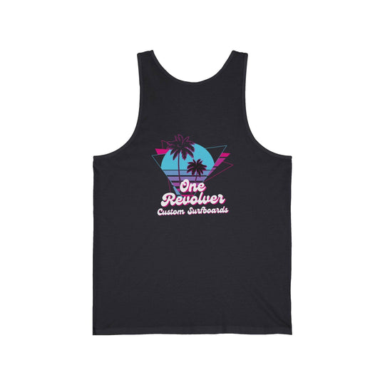 80's Vibe Tank Top – One Revolver Surfboards Unisex Retro Surf Tank - One Revolver Surfboards