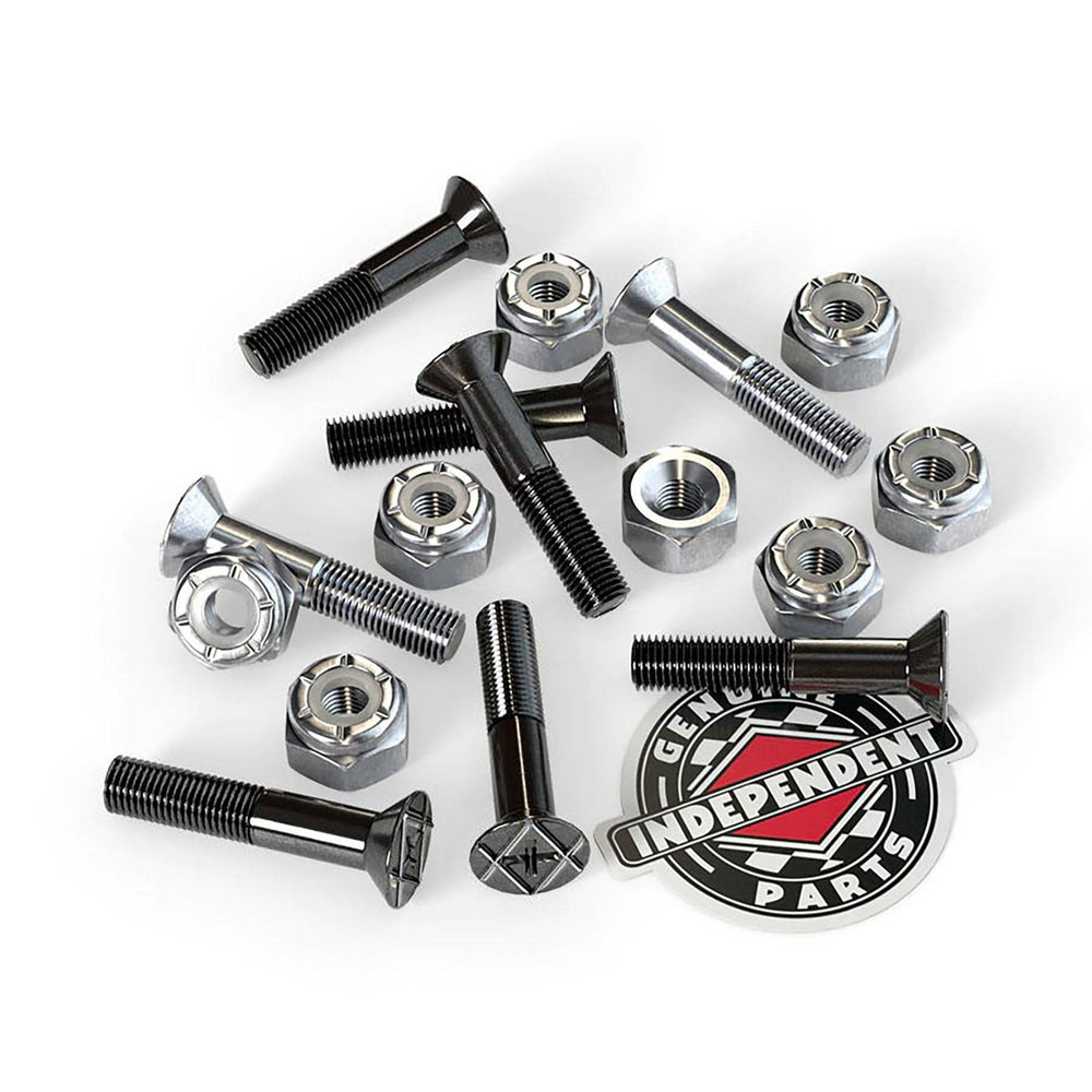 Independent Truck Co. Genuine Parts 7/8 Black/Silver Phillips Skateboard Mounting Hardware - One Revolver Surfboards