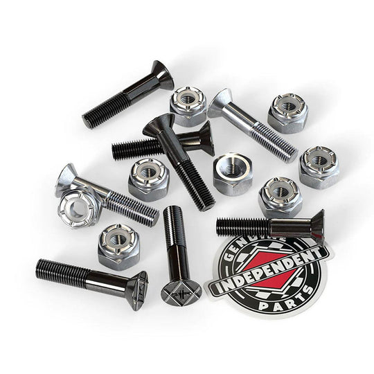Independent Truck Co. Genuine Parts 7/8 Black/Silver Phillips Skateboard Mounting Hardware - One Revolver Surfboards
