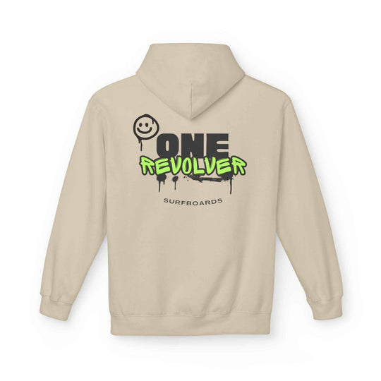 Smile Hoodie by One Revolver Surfboards – Unisex Midweight Fleece for Surf & Street - One Revolver Surfboards