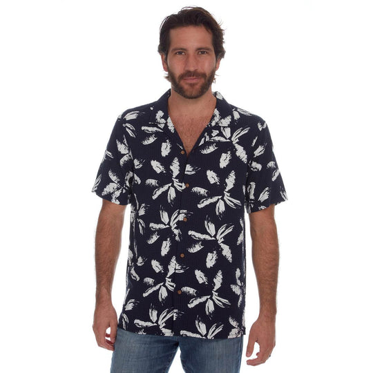 Dorian Printed Seer Sucker Shirt - One Revolver Surfboards
