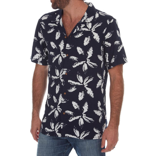 Dorian Printed Seer Sucker Shirt - One Revolver Surfboards