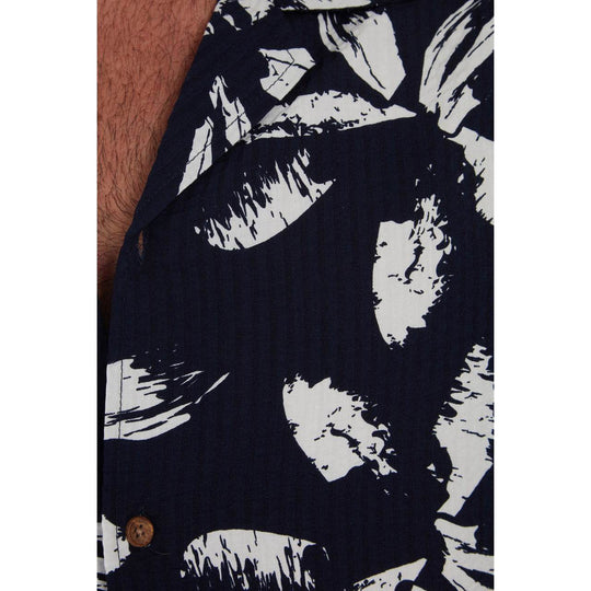 Dorian Printed Seer Sucker Shirt - One Revolver Surfboards