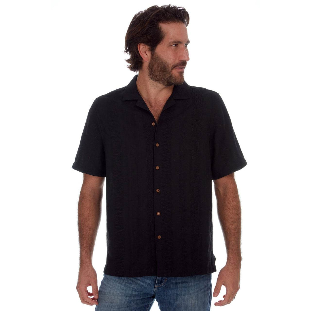 Luis Vertical Stripe Jacquard Shirt - One Revolver Surfboards