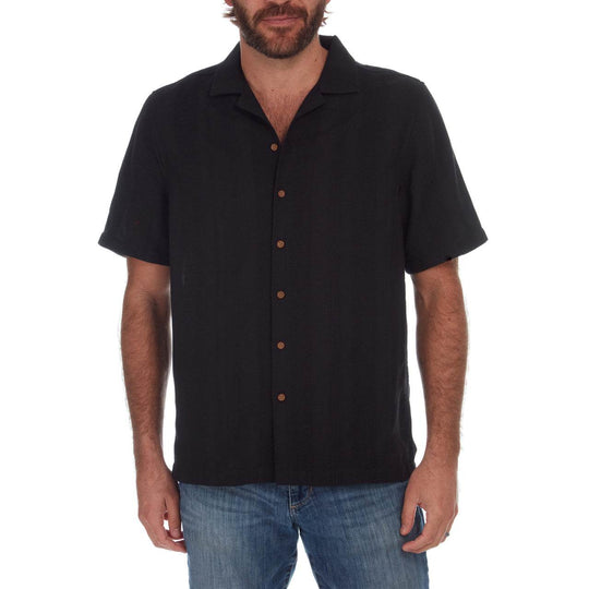Luis Vertical Stripe Jacquard Shirt - One Revolver Surfboards