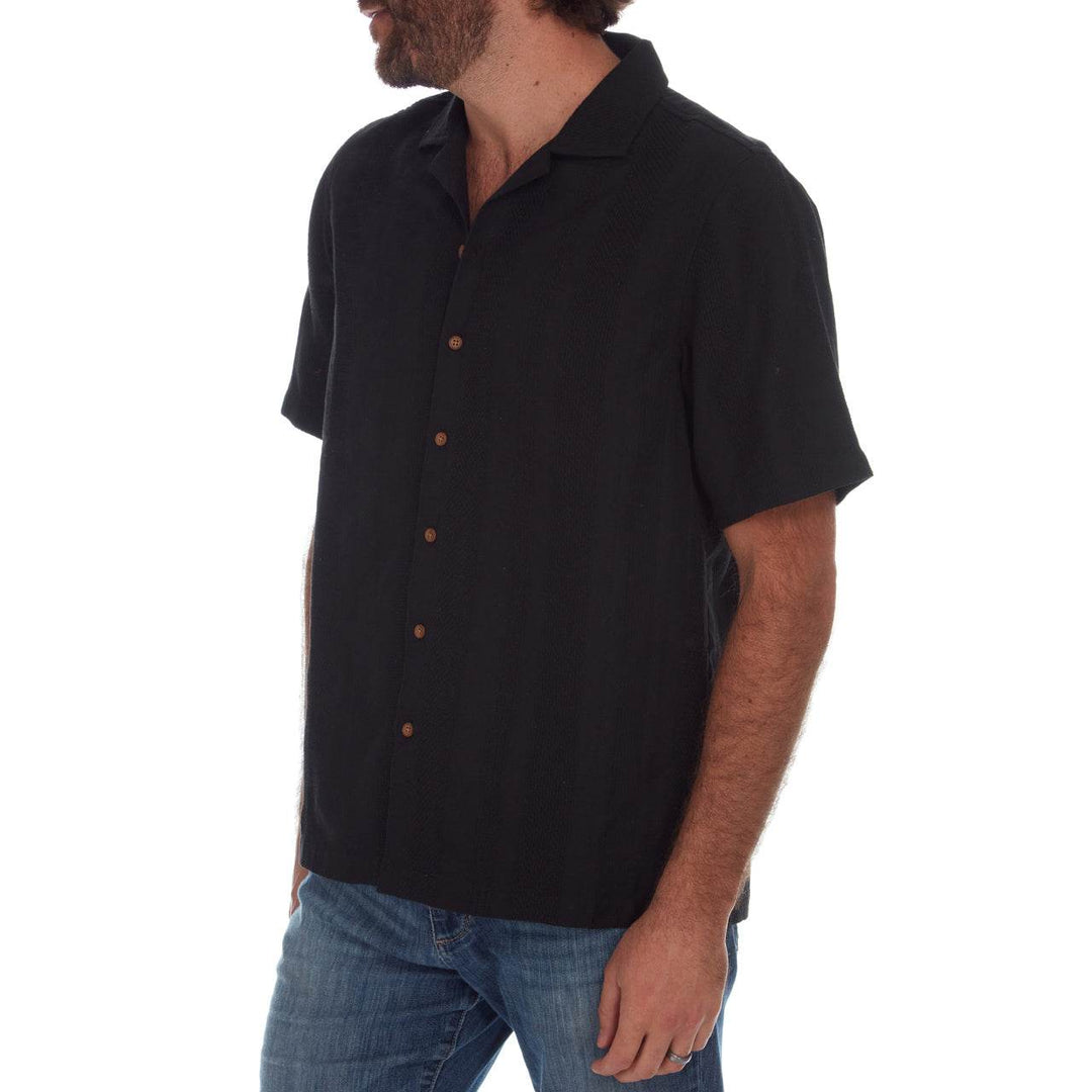 Luis Vertical Stripe Jacquard Shirt - One Revolver Surfboards