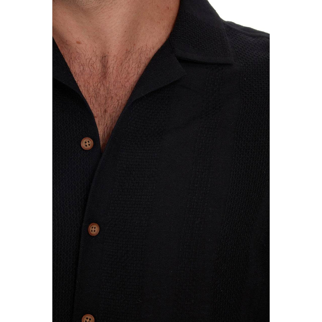 Luis Vertical Stripe Jacquard Shirt - One Revolver Surfboards