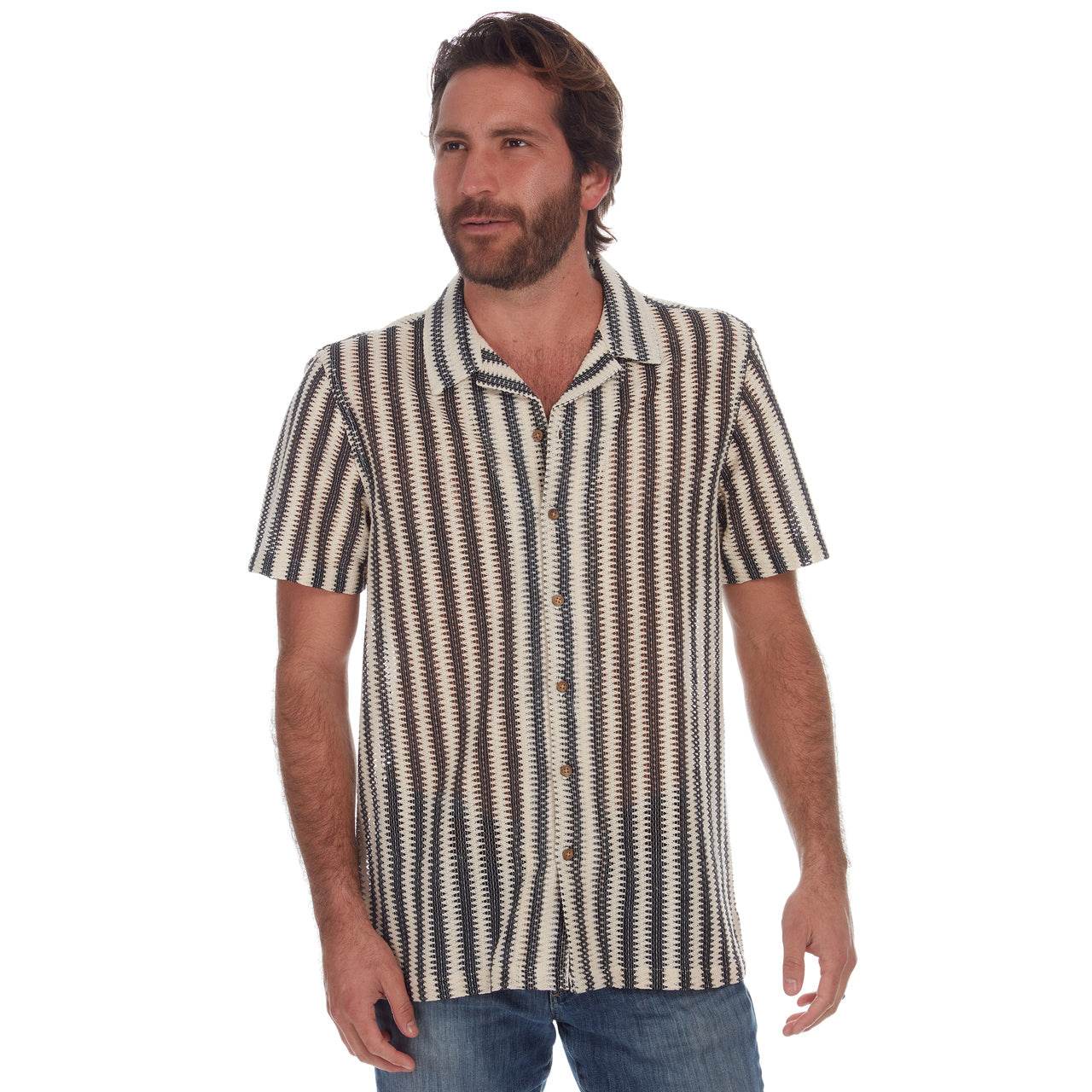 Rodney Textured Resort Knit Shirt - One Revolver Surfboards