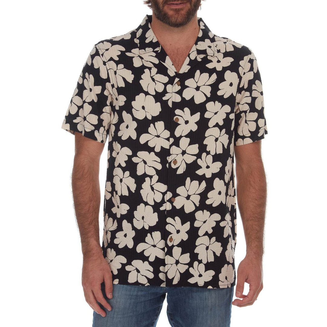 Hector Printed Seer Sucker Shirt - One Revolver Surfboards