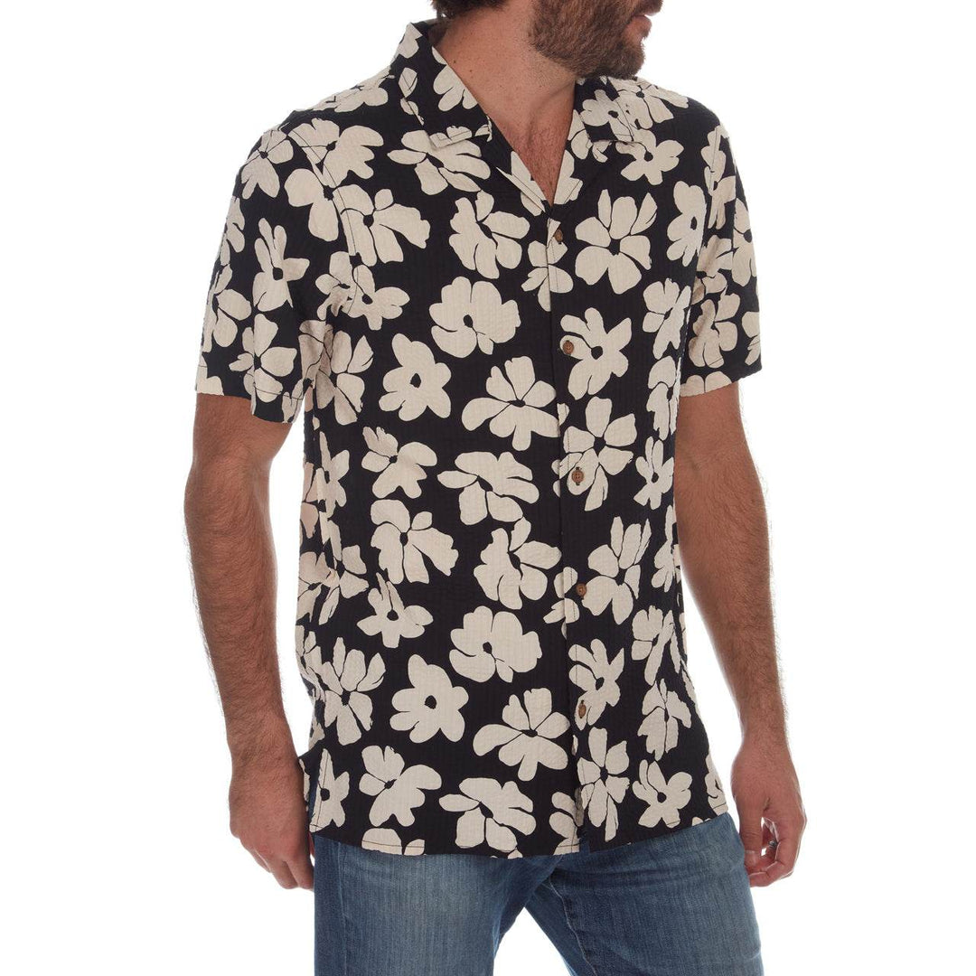 Hector Printed Seer Sucker Shirt - One Revolver Surfboards