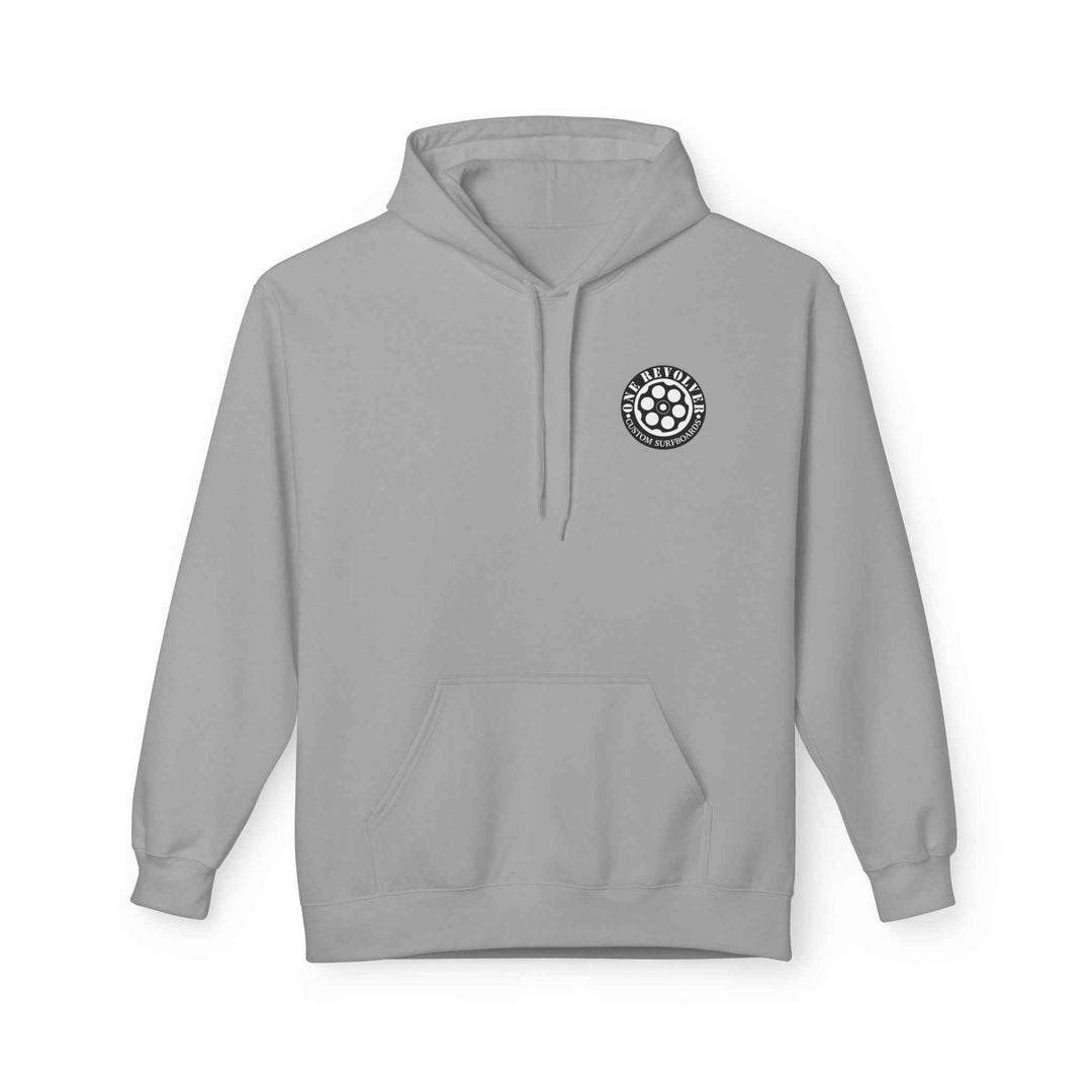 Smile Hoodie by One Revolver Surfboards – Unisex Midweight Fleece for Surf & Street - One Revolver Surfboards