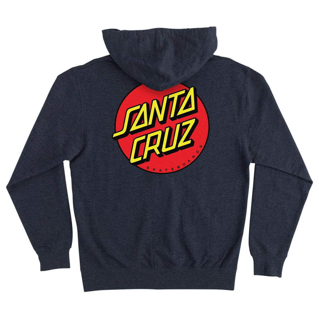 Santa Cruz Classic Dot Zip Up Heavyweight Hooded Sweatshirt - One Revolver Surfboards