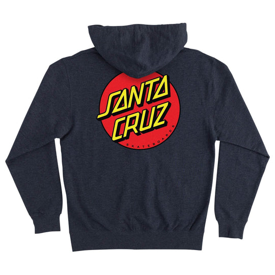 Santa Cruz Classic Dot Zip Up Heavyweight Hooded Sweatshirt - One Revolver Surfboards