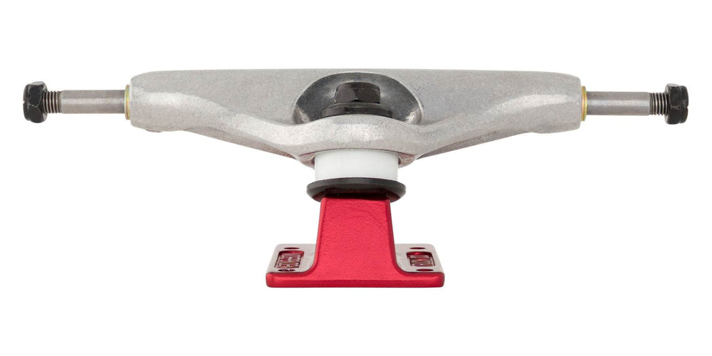 Independent Forged Hollow BTG Summit Silver Ano Red Skateboard Trucks - One Revolver Surfboards
