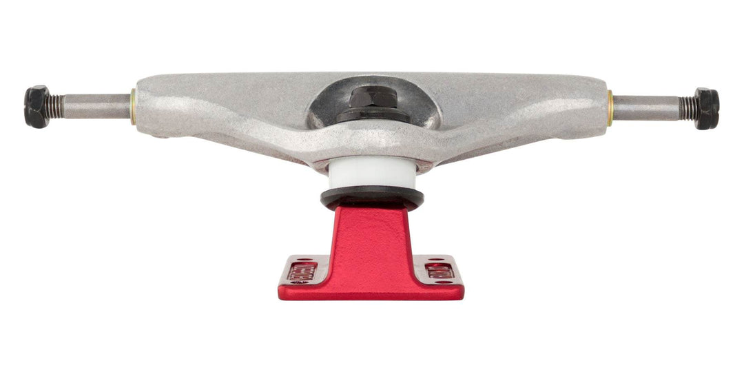 Independent Forged Hollow BTG Summit Silver Ano Red Skateboard Trucks - One Revolver Surfboards