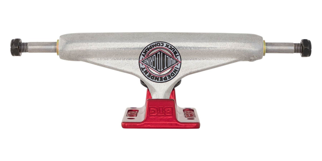 Independent Forged Hollow BTG Summit Silver Ano Red Skateboard Trucks - One Revolver Surfboards