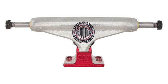 Independent Forged Hollow BTG Summit Silver Ano Red Skateboard Trucks - One Revolver Surfboards