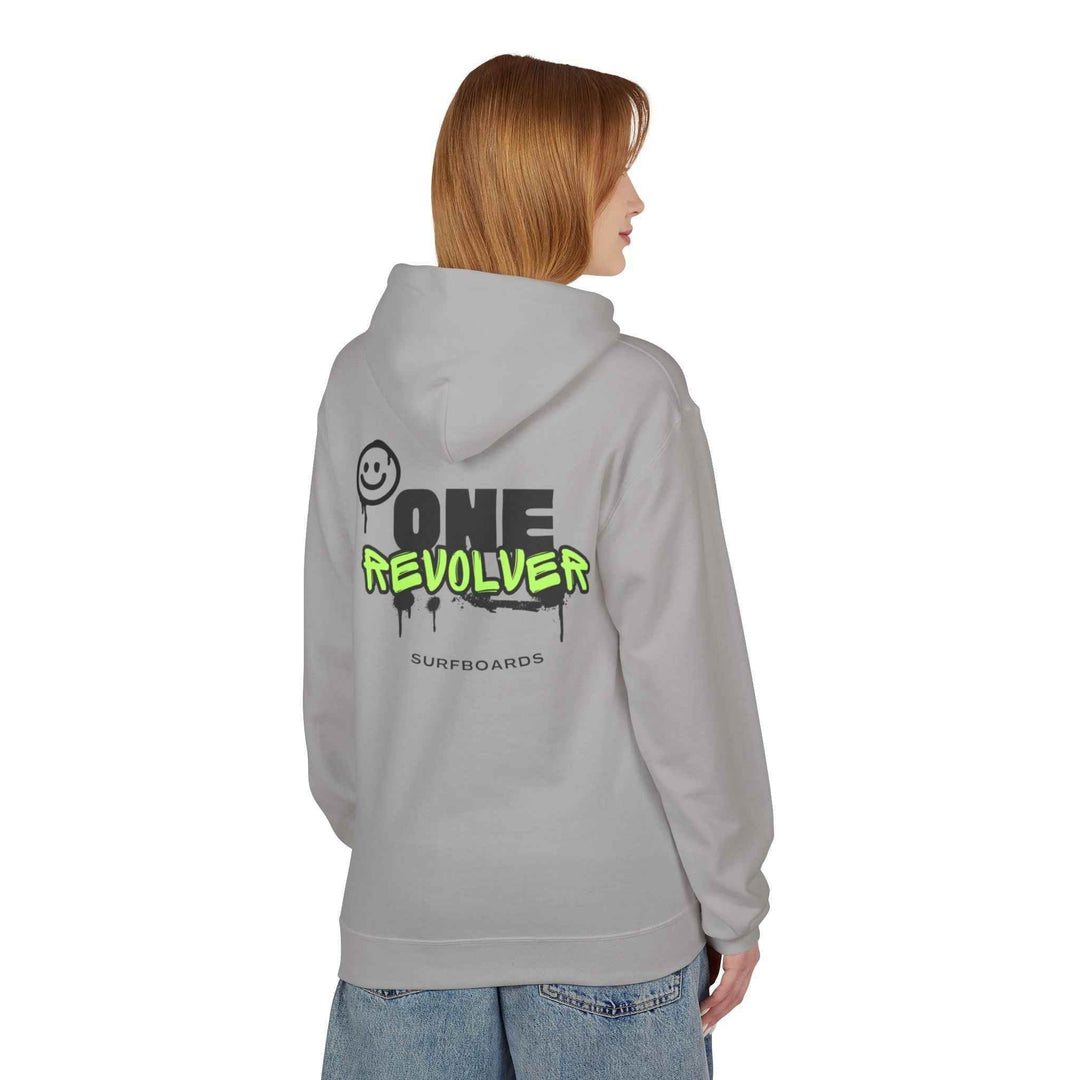 Smile Hoodie by One Revolver Surfboards – Unisex Midweight Fleece for Surf & Street - One Revolver Surfboards