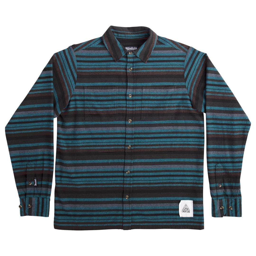 Creature Take Warning L/S Flannel - One Revolver Surfboards