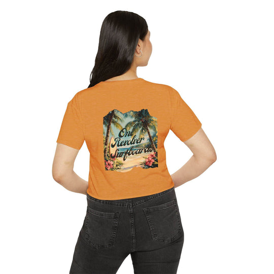 Tropical Dream Crop Tee – Women’s Surf-Inspired Crop Top - One Revolver Surfboards