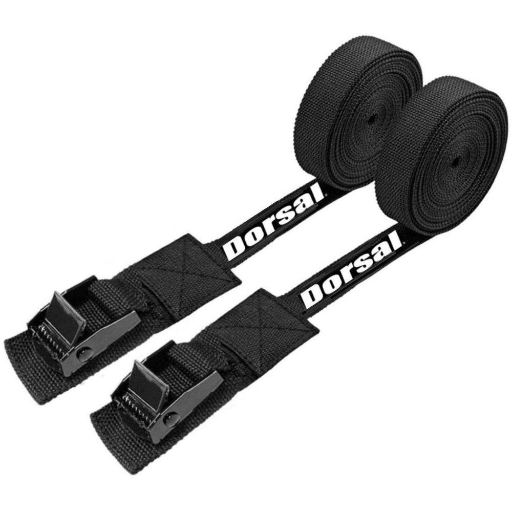 Dorsal Tie Down Straps for Roof Rack Pads Crossbars - Pack of 2 holds Surfboards Kayaks Canoes Paddleboards - One Revolver Surfboards