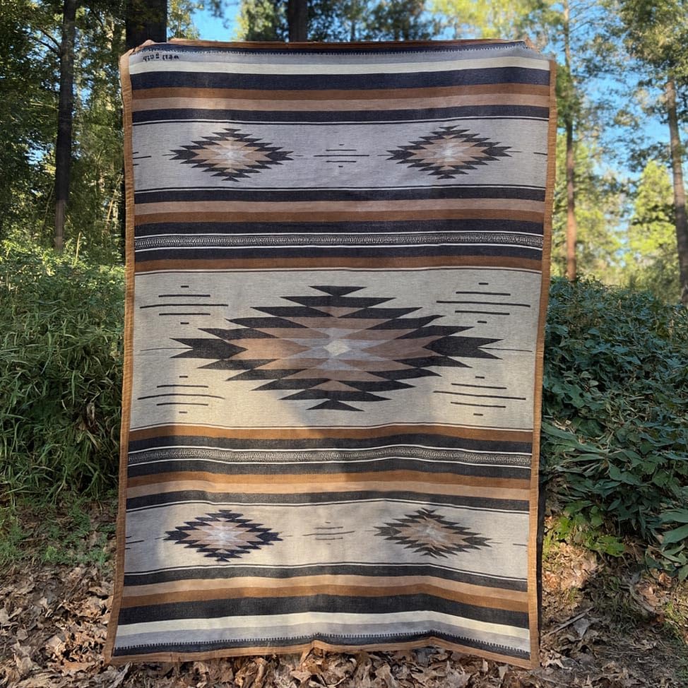 Canvas Camping Blanket - Waxed Canvas Outdoor Blanket / Bushcraft Blanket