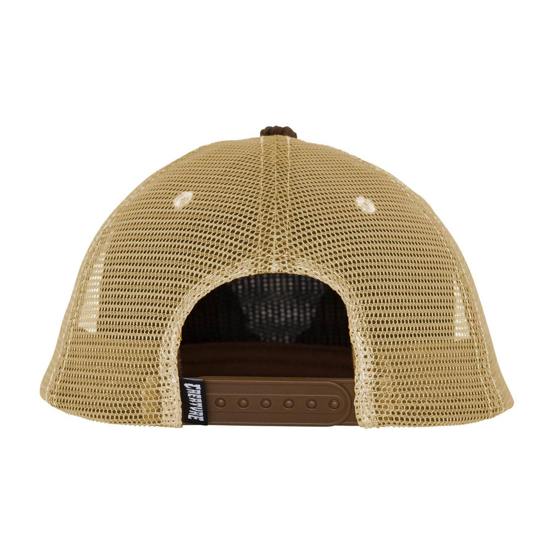 Creature Bonehead Flame Mesh Mid Profile Trucker Hat - One Revolver Surfboards