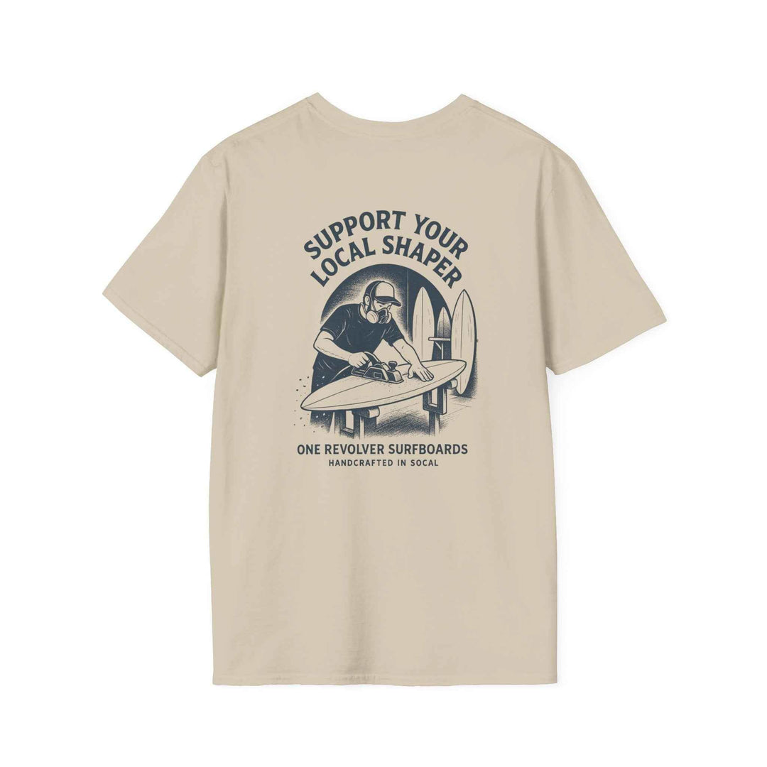 Support Your Local Shaper Tee – One Revolver Surf T-Shirt - One Revolver Surfboards